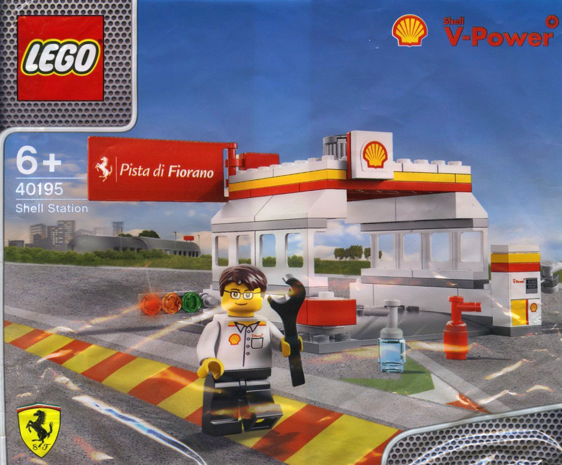 NEU/OVP Schell V-Power LEGO® Racers 40195 Polybag Schell Station 