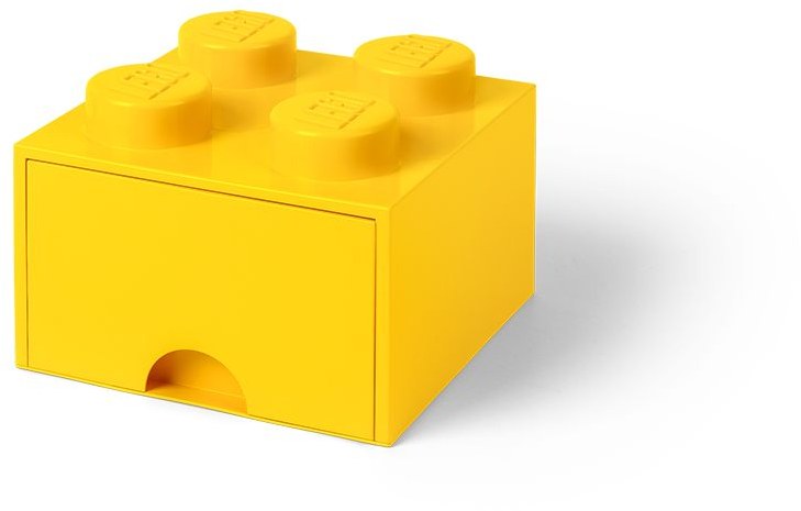 Lego 4-Stud Black Storage Brick Drawer