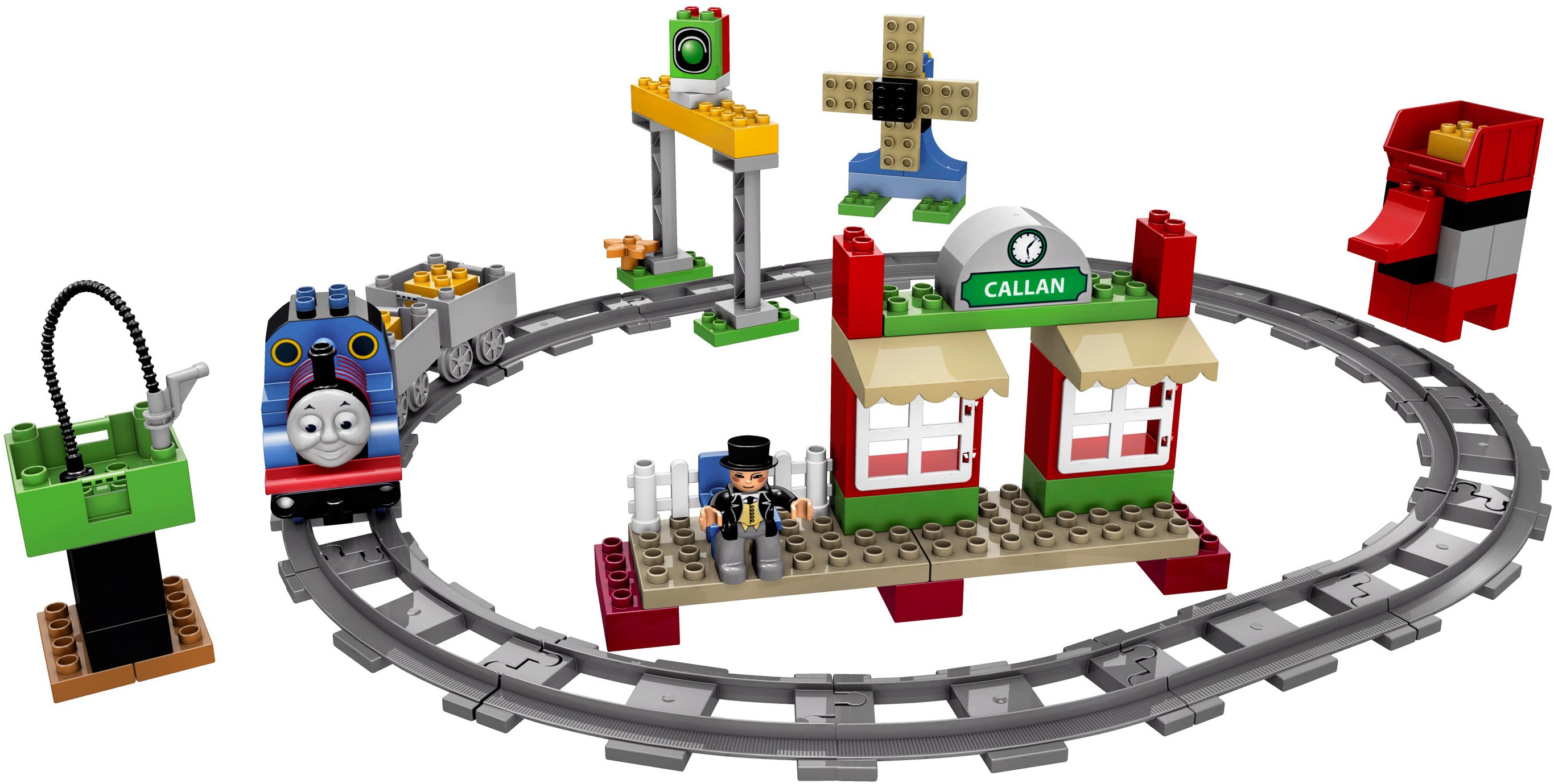 1 X Lego Duplo Bridges Construction Stone Red 2x4x2 With 2x2 Cut 8er Nubs Thomas 