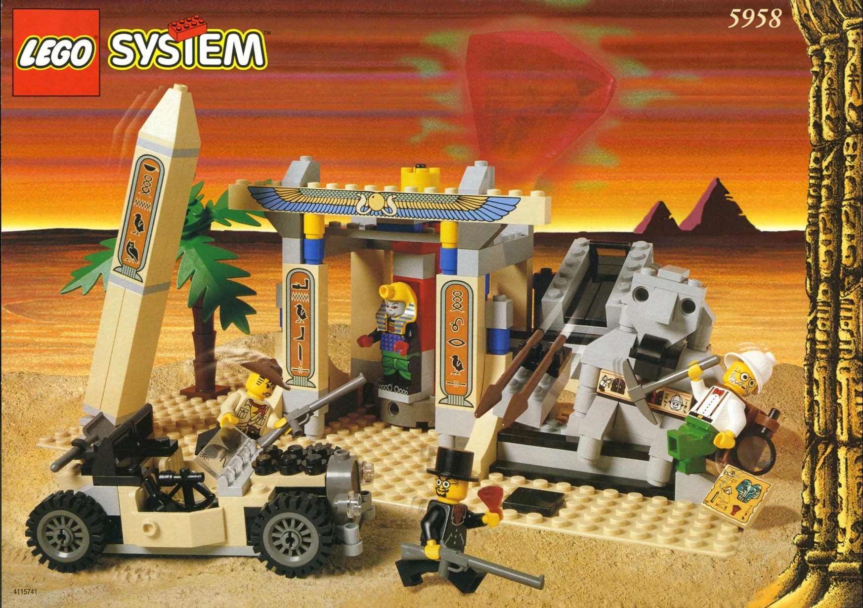 J9/2 Lego Indiana Jones Pharaoh Egypt Mummy Ra Isis Temple Cleopatra KG
