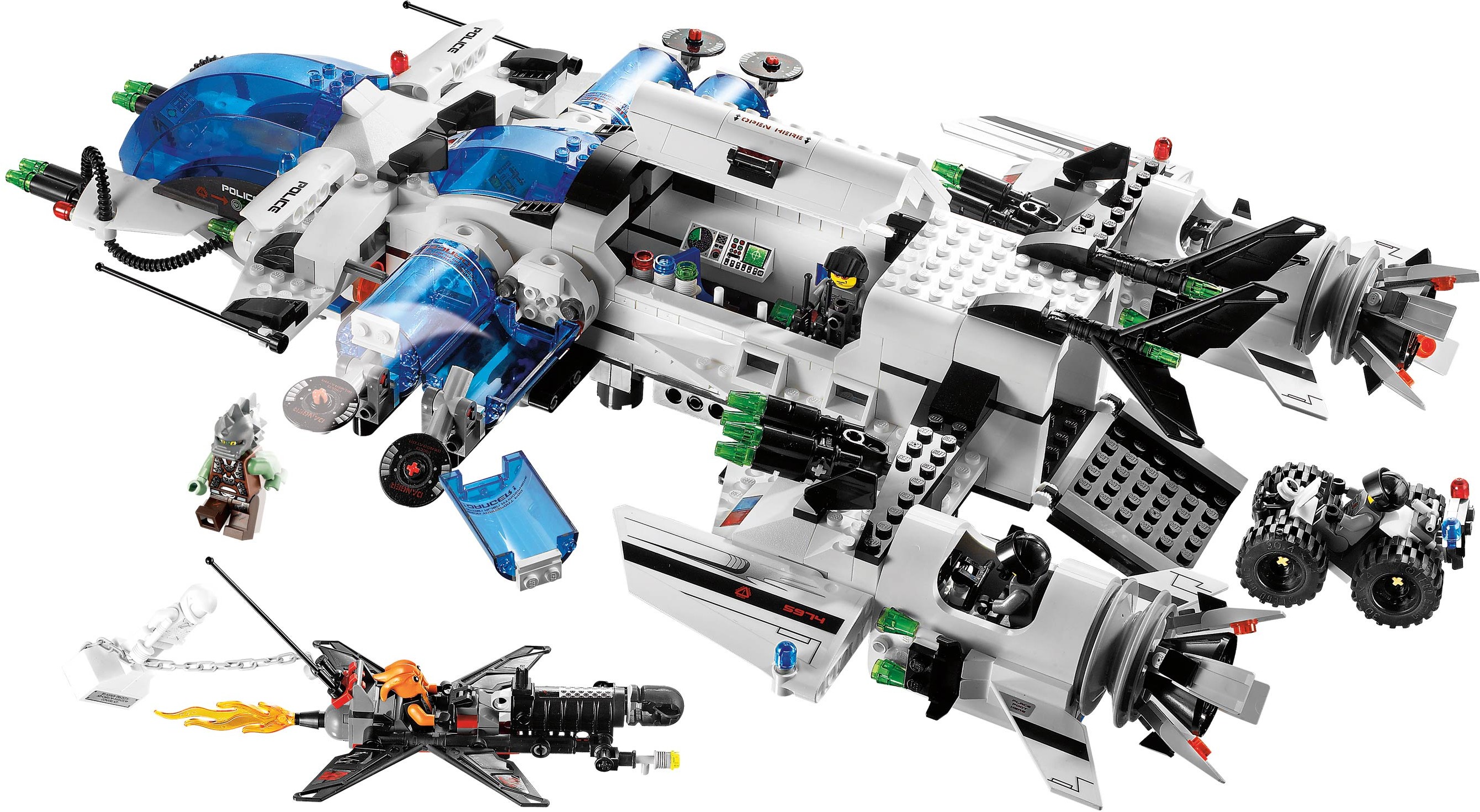 New Genuine LEGO Kranxx Minifig Space Police 3 5970 5974 