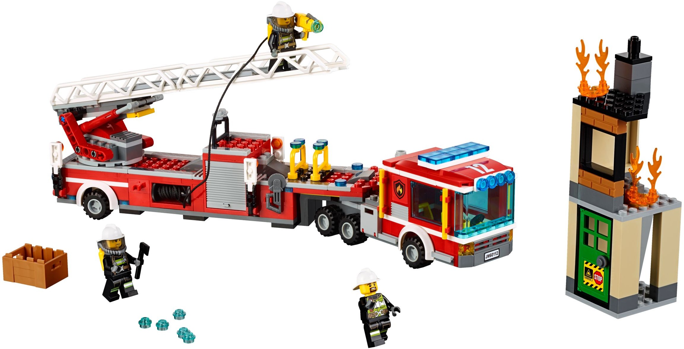 Lego New Reddish Brown Ladders 16 x 2.5 Fireman Town City Piece 