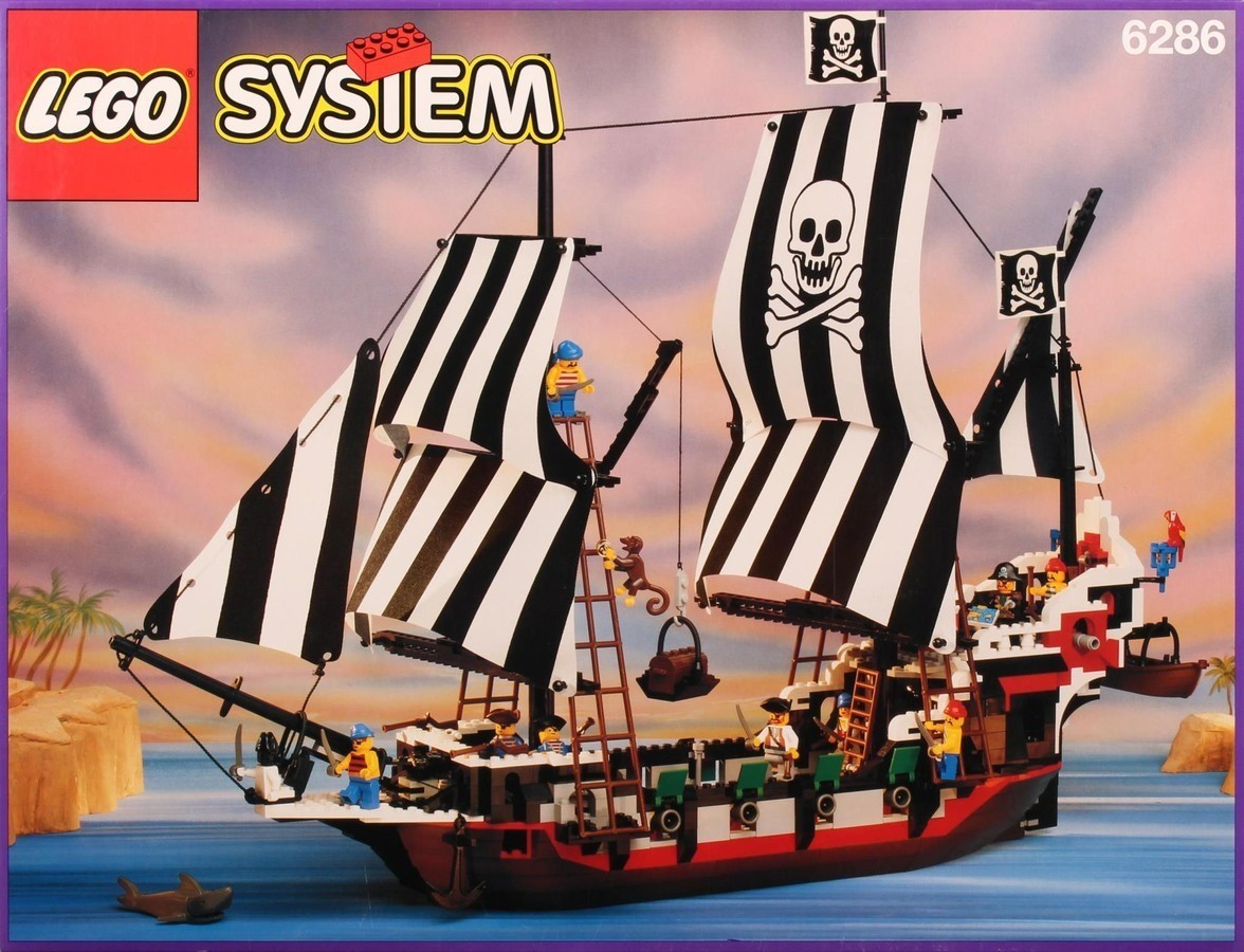 Lego 1x Minifiguren,Piraten Captain 6286 6285 