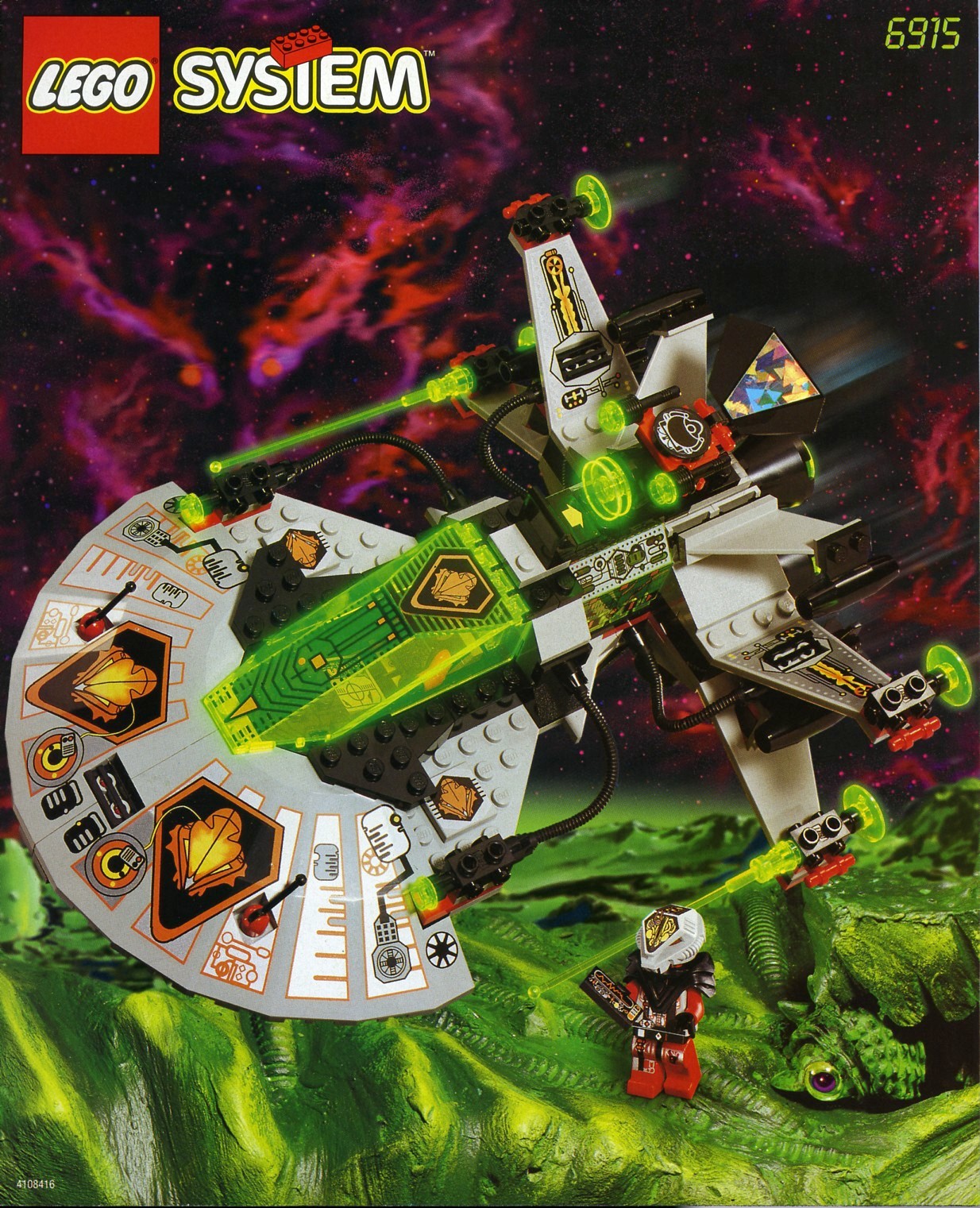 LEGO ® Space Police UFO Alien aus Set 2543 2847 6915 6975 6979 sp046 