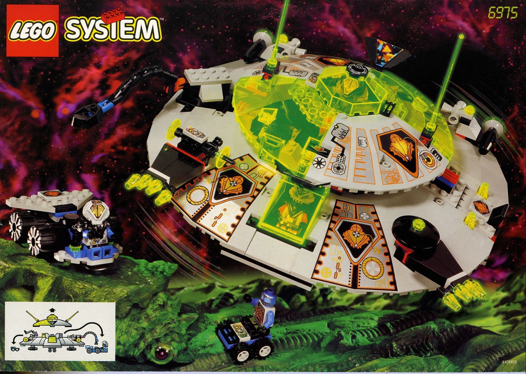 Old Lego Alien Conquest Sets V93061blude