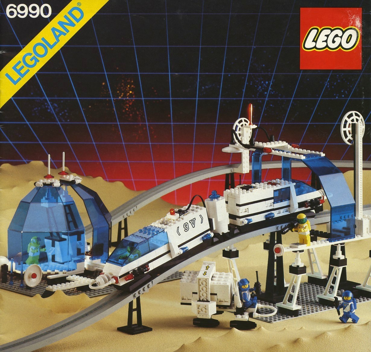 Lego 2672 Curva Lunga Monorotaia Monorail Track Curve Long 6399 6990 6991 