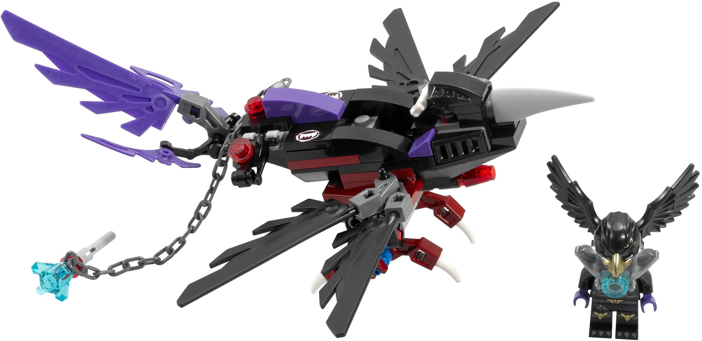 Aigle LEGO Figurine Minifig Chima Bird Aigle Vulture Armor Silver Hook loc001 New 