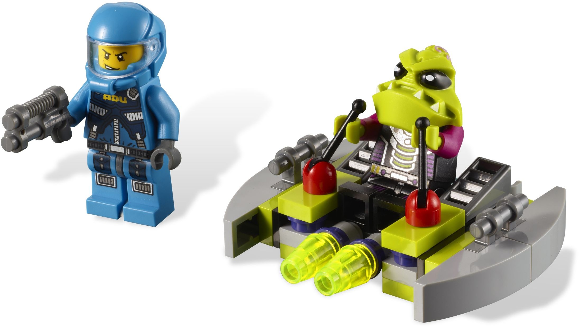 LEGO Alien defence Unit ADU Minifigure space man space alien conquest sets 