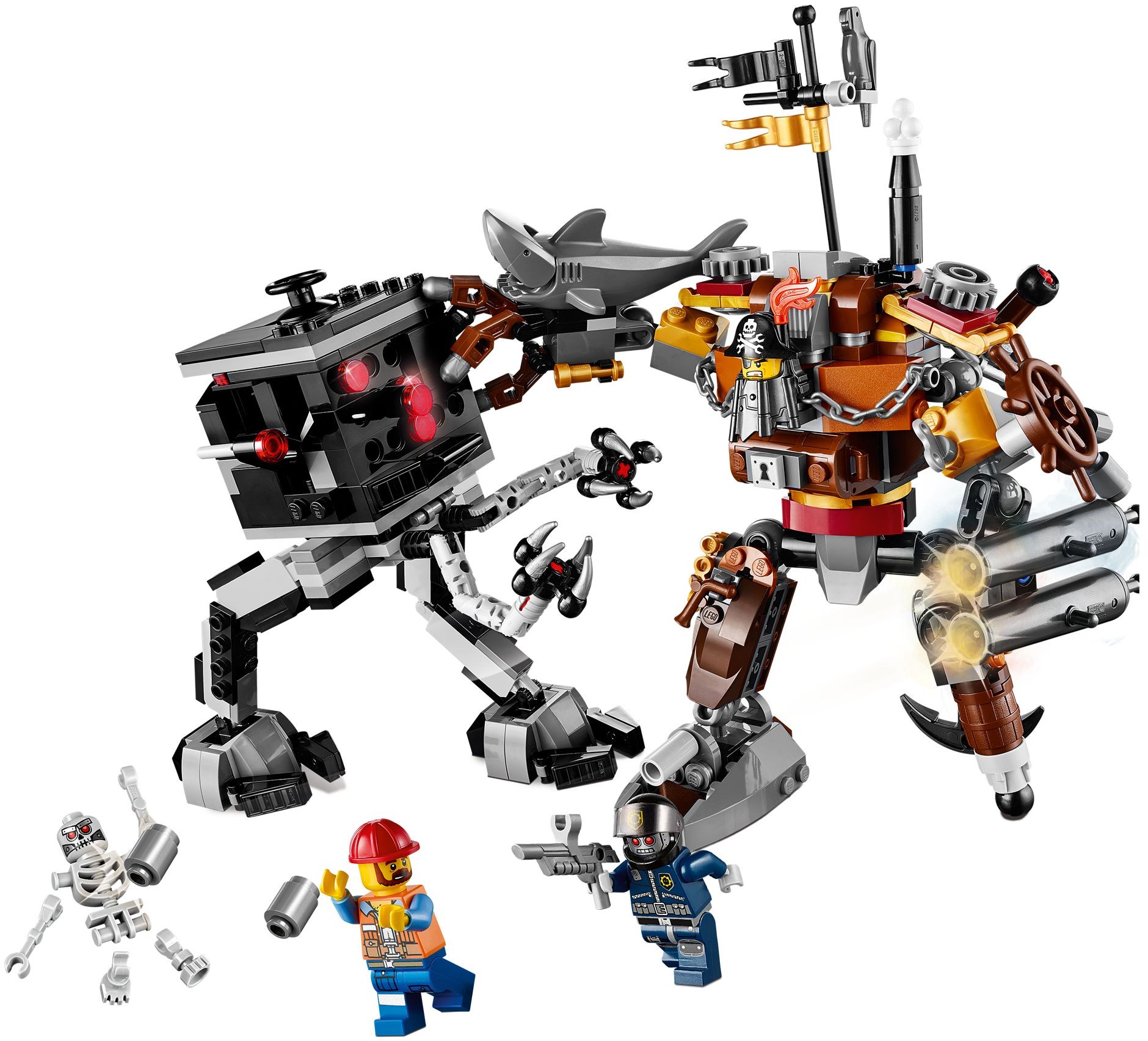70807, 70814 The LEGO Movie MiniFigure Robo Skeleton 