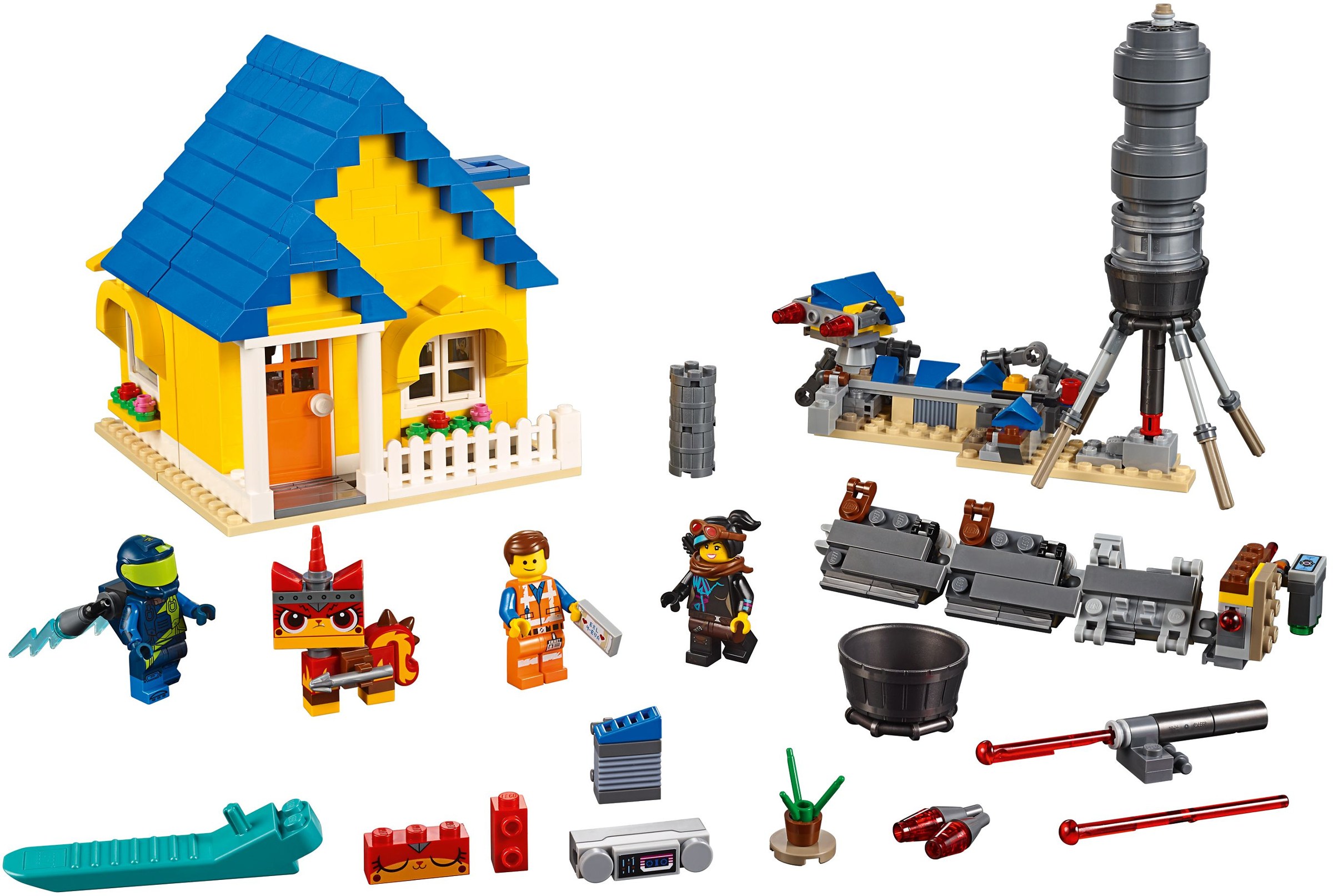 Lego Emmet's Builder Box Set 70832 The lego Movie 2 In Hard Carry Case 