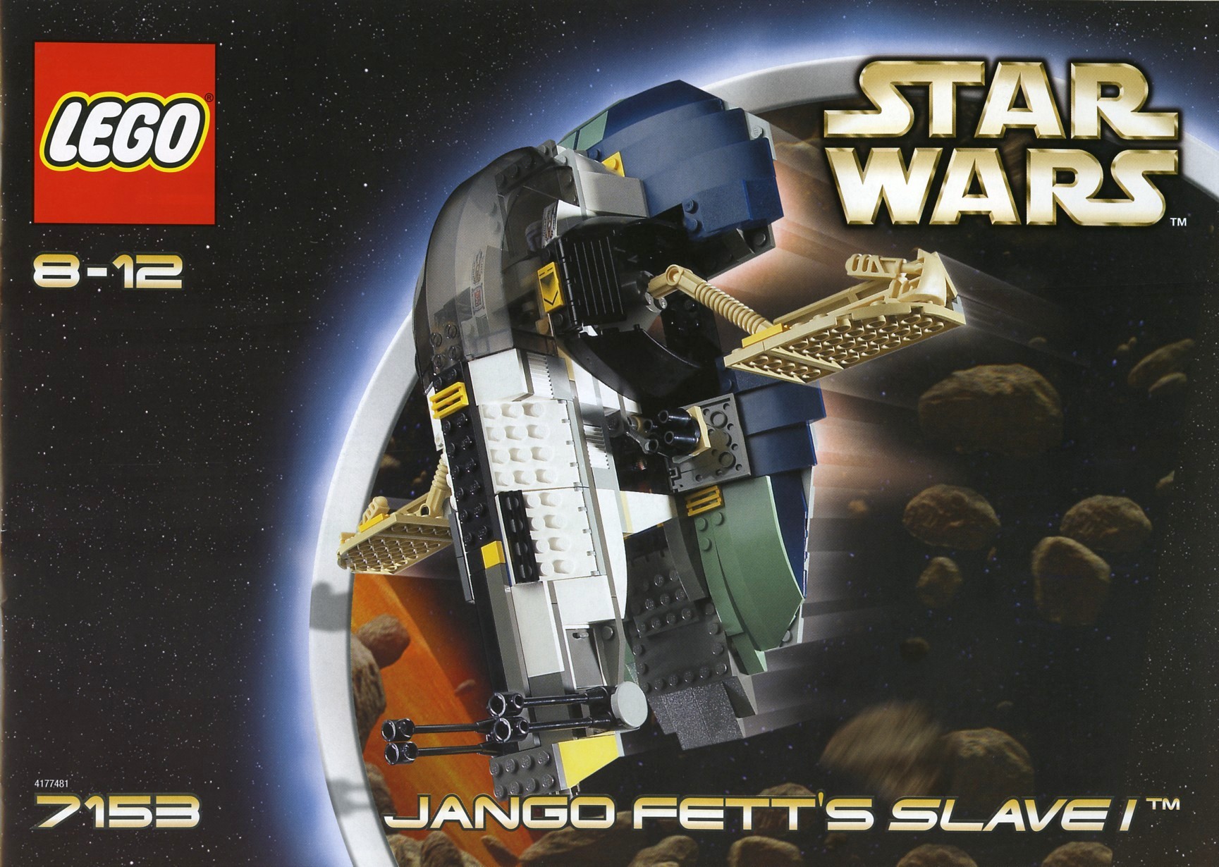 Star Wars Lego mini figure JANGO FETT de Hyperdrive 75191 sw0845 