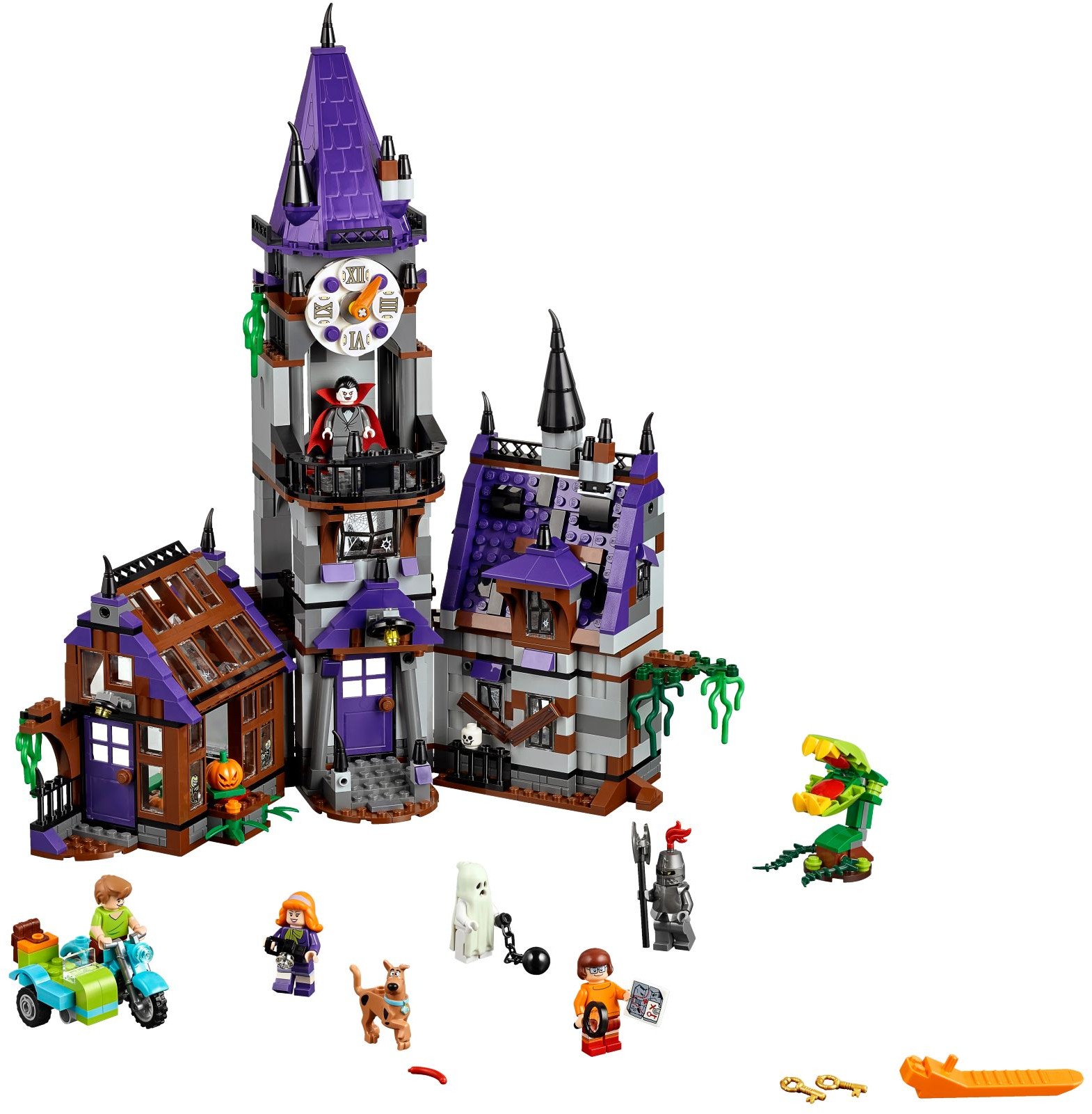 Scooby Doo Mystery Mansion Building Blocks Scoobydoo Kid Toy Gifts Blocks 860pcs 