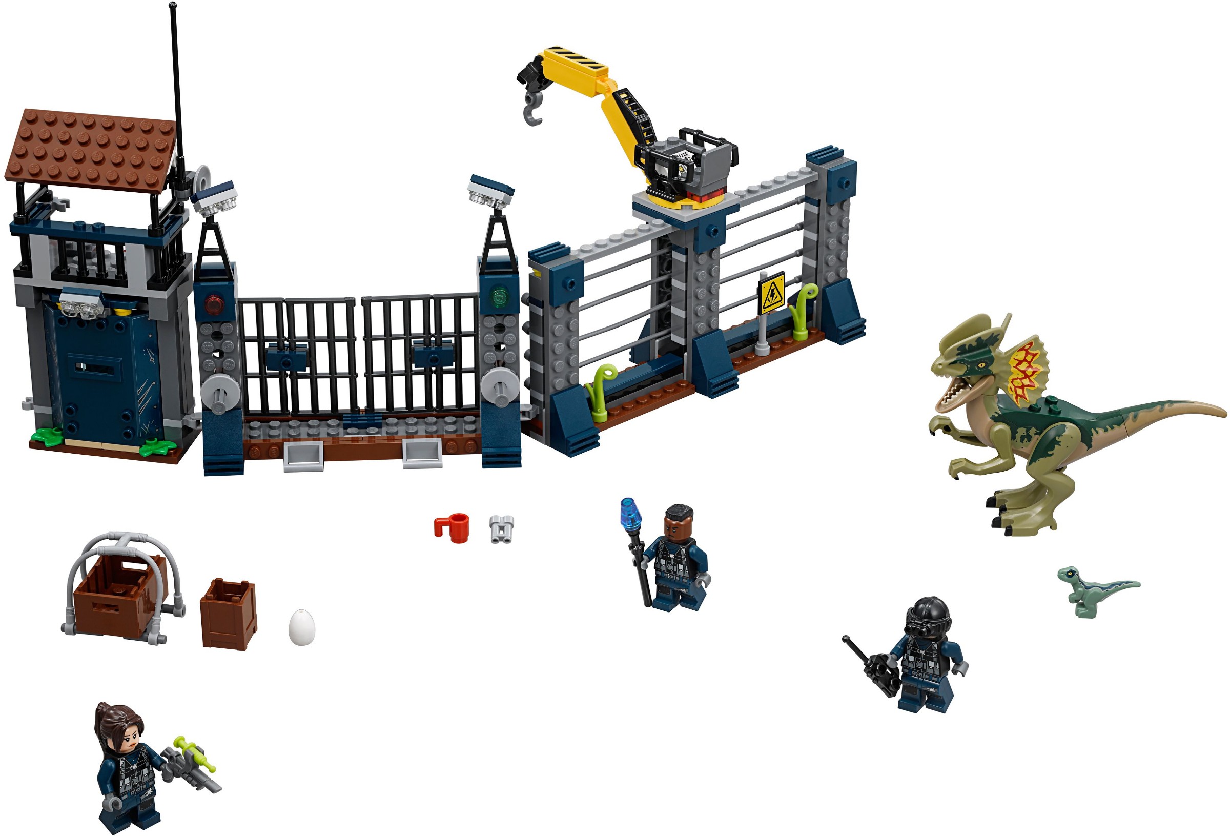 jw035 Set 75931 LEGO® Guard Mohawk Wide Jurassic World Minifigur 