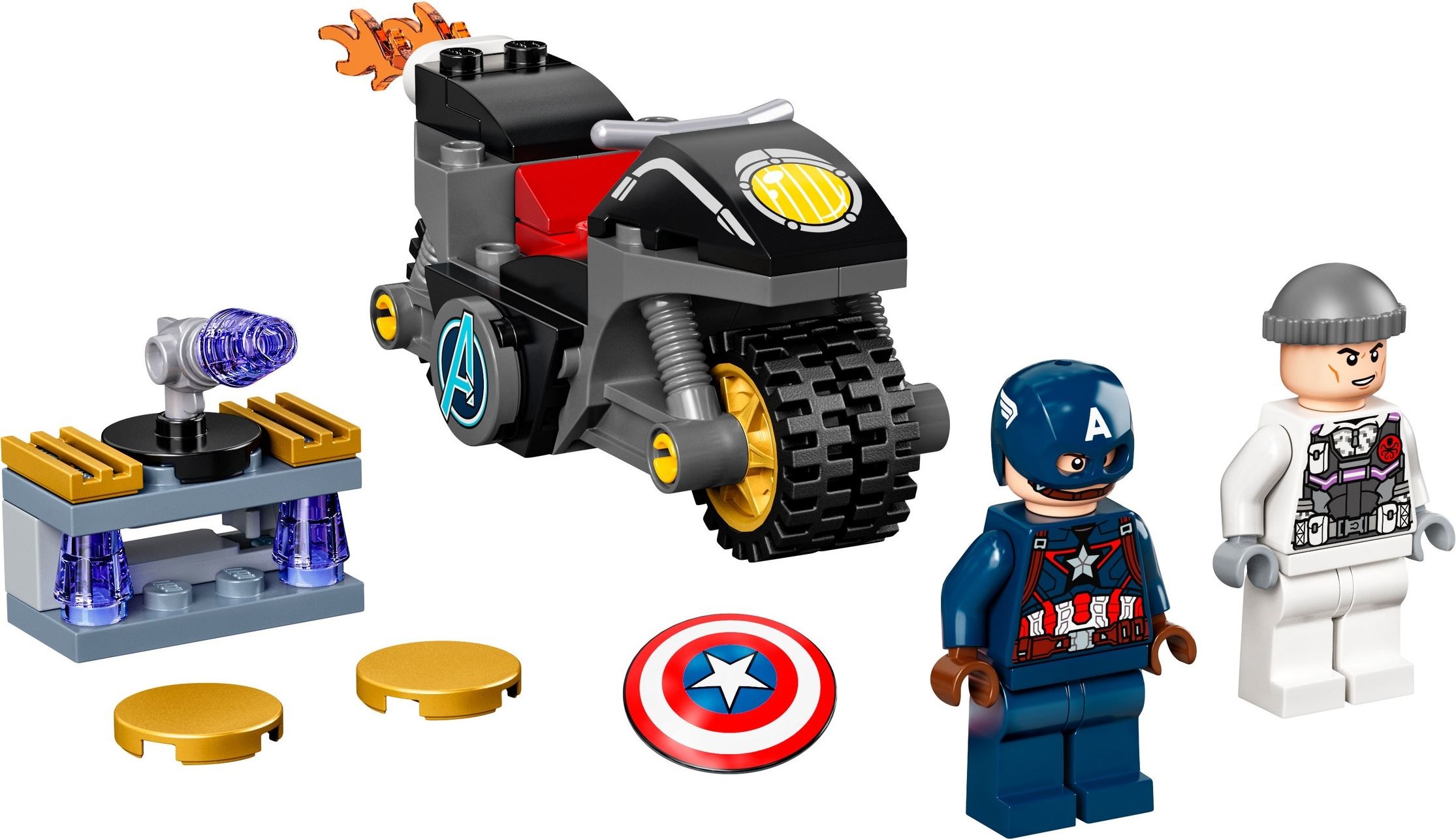 Nuevo Minifigura Lego oficial-Capitan America-sh686 76168 