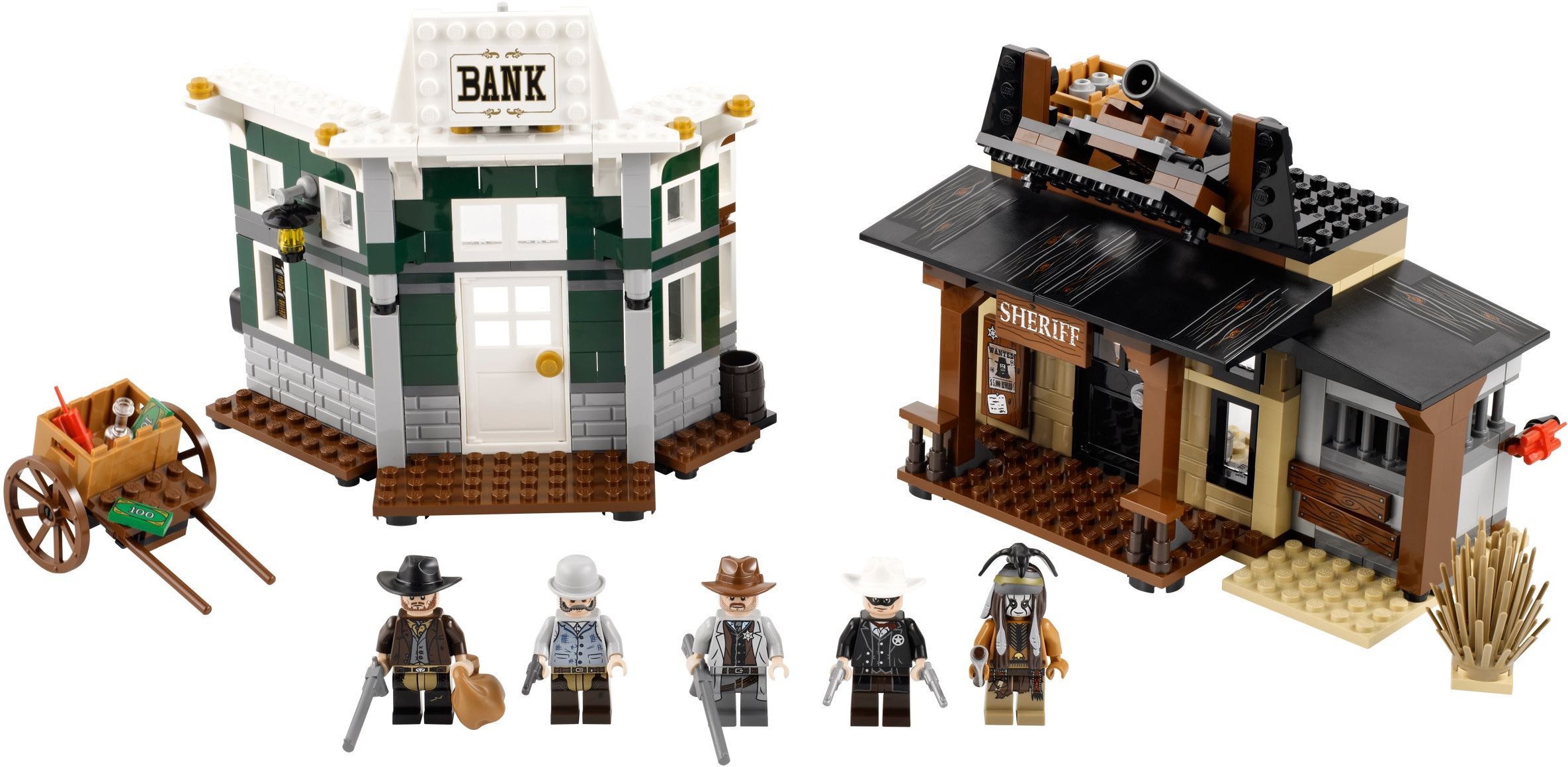 LEGO Dan Reid Sheriff Minifigure Cowboy Western The Lone Ranger tlr004 Set 79109 