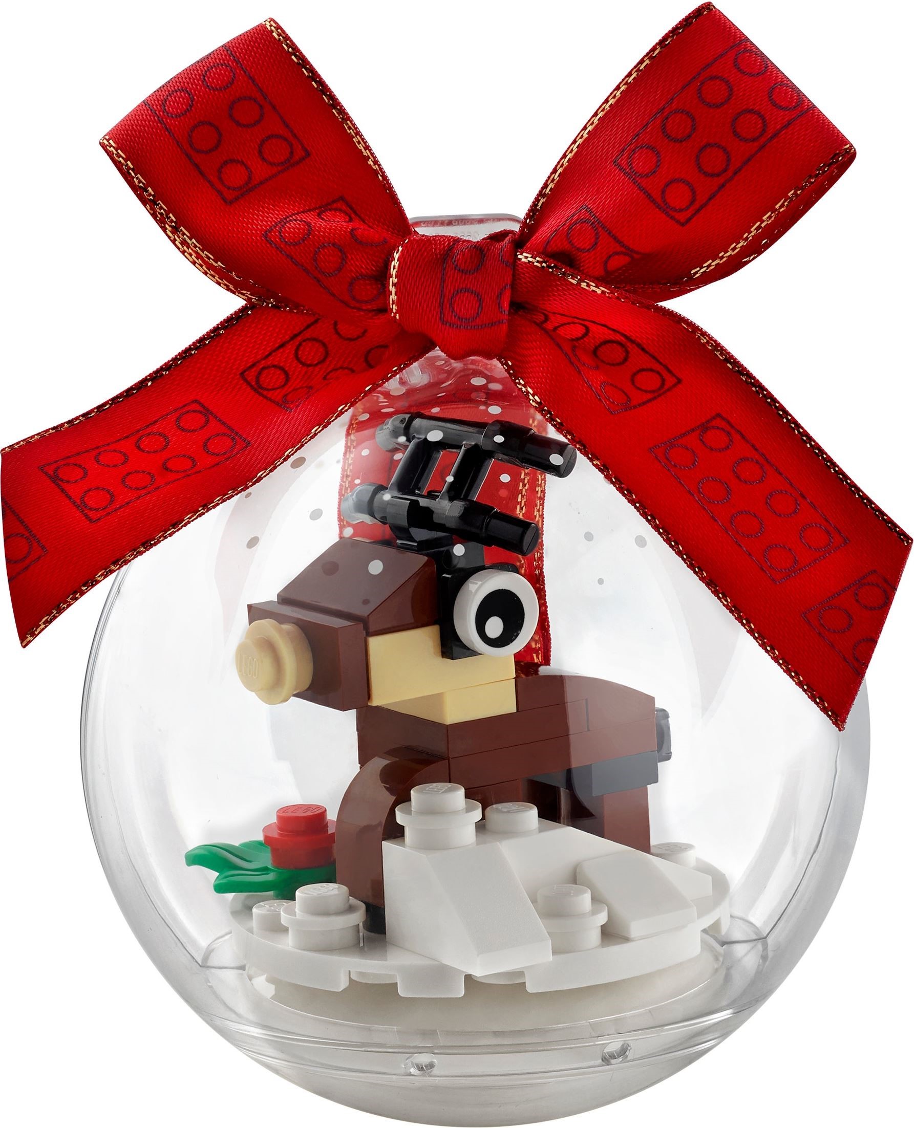 1x Snowman & 1x Christmas Pudding Bauble Decorations Lego Baubles 