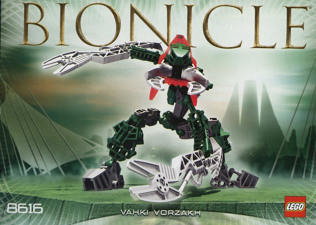 C130 Lego 8618 Bionicle Metru Nui Vahki Rorzakh complet de 2004 