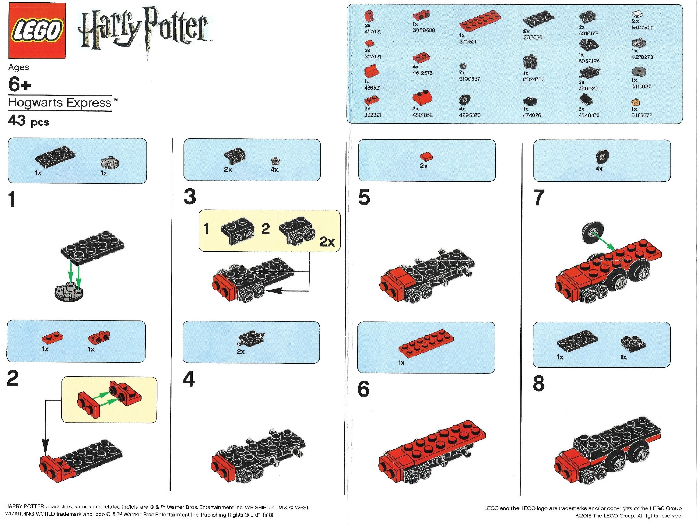 tryllekunstner Konkret kompliceret LEGO Harry Potter 2018 | Brickset