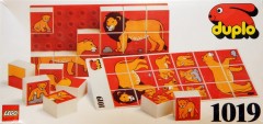 <h1>DUPLO Mosaic Puzzle - 1 Animal Family</h1><div class='tags floatleft'><a href='/sets/1019-1/DUPLO-Mosaic-Puzzle-1-Animal-Family'>1019-1</a> <a href='/sets/theme-Dacta'>Dacta</a> <a class='year' href='/sets/theme-Dacta/year-1985'>1985</a> </div><div class='floatright'>©1985 LEGO Group</div>