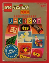 <h1>20th Anniversary Jackpot Bucket</h1><div class='tags floatleft'><a href='/sets/1707-1/20th-Anniversary-Jackpot-Bucket'>1707-1</a> <a href='/sets/theme-Basic'>Basic</a> <a class='year' href='/sets/theme-Basic/year-1993'>1993</a> </div><div class='floatright'>©1993 LEGO Group</div>