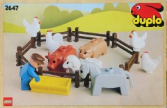 <h1>Farm Animals</h1><div class='tags floatleft'><a href='/sets/2647-1/Farm-Animals'>2647-1</a> <a href='/sets/theme-Duplo'>Duplo</a> <a class='year' href='/sets/theme-Duplo/year-1985'>1985</a> </div><div class='floatright'>©1985 LEGO Group</div>