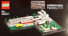 <h1>Nyiregyhaza Factory</h1><div class='tags floatleft'><a href='/sets/4000011-1/Nyiregyhaza-Factory'>4000011-1</a> <a href='/sets/theme-Miscellaneous'>Miscellaneous</a> <a class='subtheme' href='/sets/subtheme-LEGO-internal'>LEGO internal</a> <a class='year' href='/sets/theme-Miscellaneous/year-2014'>2014</a> </div><div class='floatright'>©2014 LEGO Group</div>