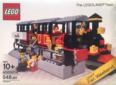<h1>The LEGOLAND Train (Fan weekend edition)</h1><div class='tags floatleft'><a href='/sets/4000014-2/The-LEGOLAND-Train-(Fan-weekend-edition)'>4000014-2</a> <a href='/sets/theme-Miscellaneous'>Miscellaneous</a> <a class='year' href='/sets/theme-Miscellaneous/year-2014'>2014</a> </div><div class='floatright'>©2014 LEGO Group</div>