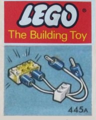 <h1>Lighting Device Pack with Improved Plugs (The Building Toy)</h1><div class='tags floatleft'><a href='/sets/445A-1/Lighting-Device-Pack-with-Improved-Plugs-(The-Building-Toy)'>445A-1</a> <a href='/sets/theme-System'>System</a> <a class='subtheme' href='/sets/subtheme-Supplemental'>Supplemental</a> <a class='year' href='/sets/theme-System/year-1970'>1970</a> </div><div class='floatright'>©1970 LEGO Group</div>