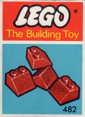 <h1>Slopes and Slopes Double 2 x 2, Red (The Building Toy)</h1><div class='tags floatleft'><a href='/sets/482-3/Slopes-and-Slopes-Double-2-x-2-Red-(The-Building-Toy)'>482-3</a> <a href='/sets/theme-System'>System</a> <a class='subtheme' href='/sets/subtheme-Supplemental'>Supplemental</a> <a class='year' href='/sets/theme-System/year-1966'>1966</a> </div><div class='floatright'>©1966 LEGO Group</div>