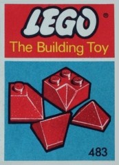 <h1>Angle, Valley and Corner Slopes, Red (The Building Toy)</h1><div class='tags floatleft'><a href='/sets/483-4/Angle-Valley-and-Corner-Slopes-Red-(The-Building-Toy)'>483-4</a> <a href='/sets/theme-System'>System</a> <a class='subtheme' href='/sets/subtheme-Supplemental'>Supplemental</a> <a class='year' href='/sets/theme-System/year-1966'>1966</a> </div><div class='floatright'>©1966 LEGO Group</div>