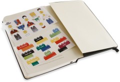Moleskine notebook black brick, ruled, large