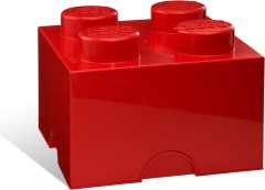 4 Stud Storage Brick Red