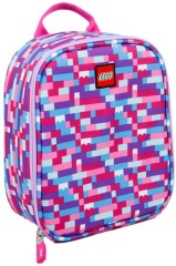 Pink Purple Brick Print Lunch Bag