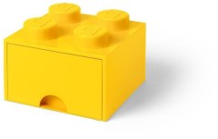 4 stud Bright Yellow Storage Brick Drawer