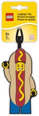LEGO Hot Dog Guy Luggage Tag