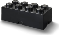8 Stud Storage Brick Black