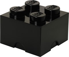 4 Stud Storage Brick Black