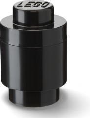 1 Stud Round Storage Brick Black