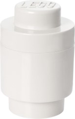 1 Stud Round Storage Brick White