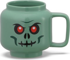 Small Ceramic Mug – Green Skeleton