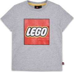 Kids Short Sleeve Logo T Shirt – Grey Mélange