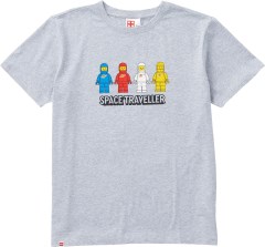Short Sleeve Space Traveller Adults T Shirt – Grey Mélange
