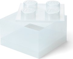 White Clear Brick Shaped Storage Box