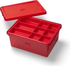 Red Compartment Storage Box
