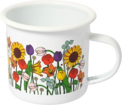 Botanisches Emaillebecher