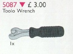 <h1>Duplo Toolo Wrench</h1><div class='tags floatleft'><a href='/sets/5087-1/Duplo-Toolo-Wrench'>5087-1</a> <a href='/sets/theme-Service-Packs'>Service Packs</a> <a class='subtheme' href='/sets/subtheme-Toolo'>Toolo</a> <a class='year' href='/sets/theme-Service-Packs/year-1996'>1996</a> </div><div class='floatright'>©1996 LEGO Group</div>