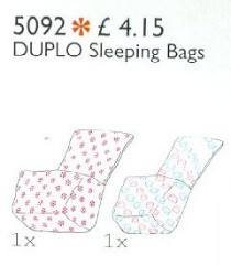 <h1>Two Duplo Sleeping Bags</h1><div class='tags floatleft'><a href='/sets/5092-1/Two-Duplo-Sleeping-Bags'>5092-1</a> <a href='/sets/theme-Service-Packs'>Service Packs</a> <a class='subtheme' href='/sets/subtheme-Duplo'>Duplo</a> <a class='year' href='/sets/theme-Service-Packs/year-1994'>1994</a> </div><div class='floatright'>©1994 LEGO Group</div>