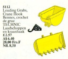<h1>Loading Grabs, Crane Hook</h1><div class='tags floatleft'><a href='/sets/5112-1/Loading-Grabs-Crane-Hook'>5112-1</a> <a href='/sets/theme-Service-Packs'>Service Packs</a> <a class='year' href='/sets/theme-Service-Packs/year-1990'>1990</a> </div><div class='floatright'>©1990 LEGO Group</div>