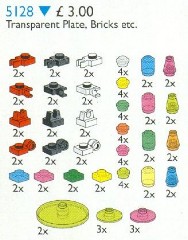 <h1>Transparent Plates, Bricks, Toolholders</h1><div class='tags floatleft'><a href='/sets/5128-1/Transparent-Plates-Bricks-Toolholders'>5128-1</a> <a href='/sets/theme-Service-Packs'>Service Packs</a> <a class='year' href='/sets/theme-Service-Packs/year-1996'>1996</a> </div><div class='floatright'>©1996 LEGO Group</div>