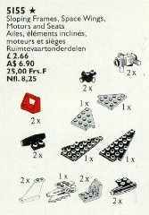 <h1>Sloping Frames, Space Wings, Motors and Seats</h1><div class='tags floatleft'><a href='/sets/5155-1/Sloping-Frames-Space-Wings-Motors-and-Seats'>5155-1</a> <a href='/sets/theme-Service-Packs'>Service Packs</a> <a class='year' href='/sets/theme-Service-Packs/year-1991'>1991</a> </div><div class='floatright'>©1991 LEGO Group</div>